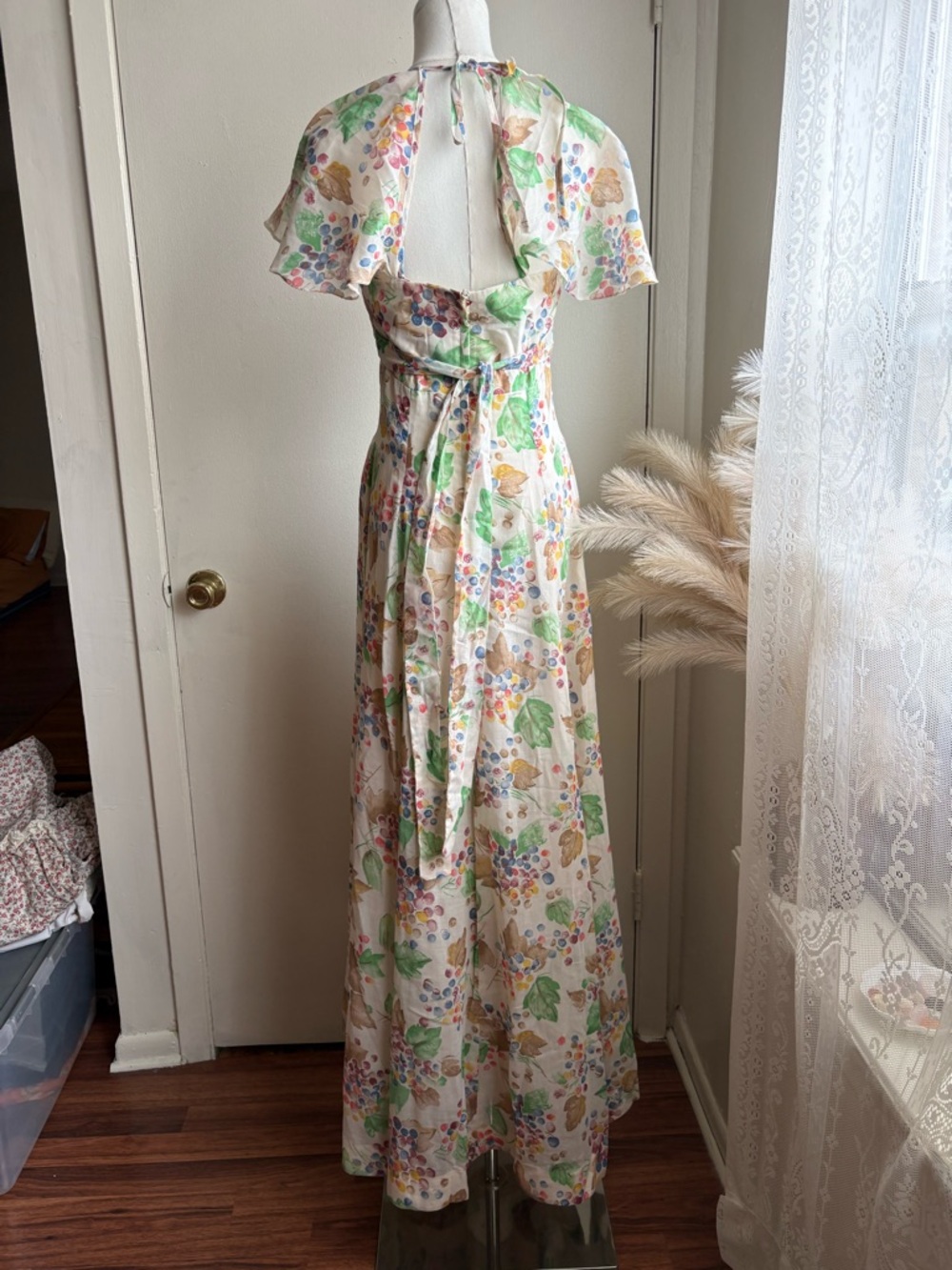 Vintage 70s Jody T of California floral maxi boho garden dress - Picture 5 of 8